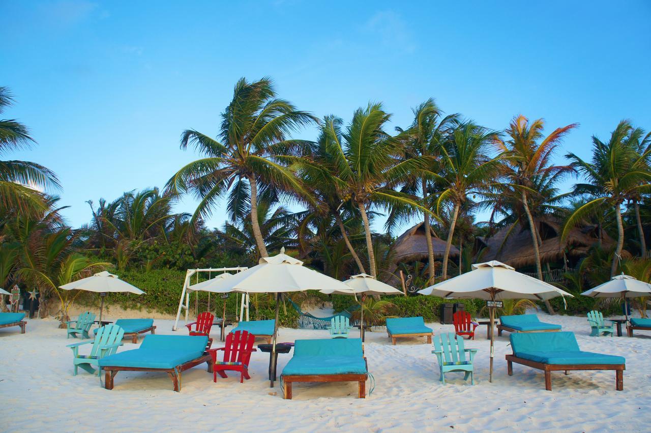 Cabanas La Luna Hotel Tulum Esterno foto